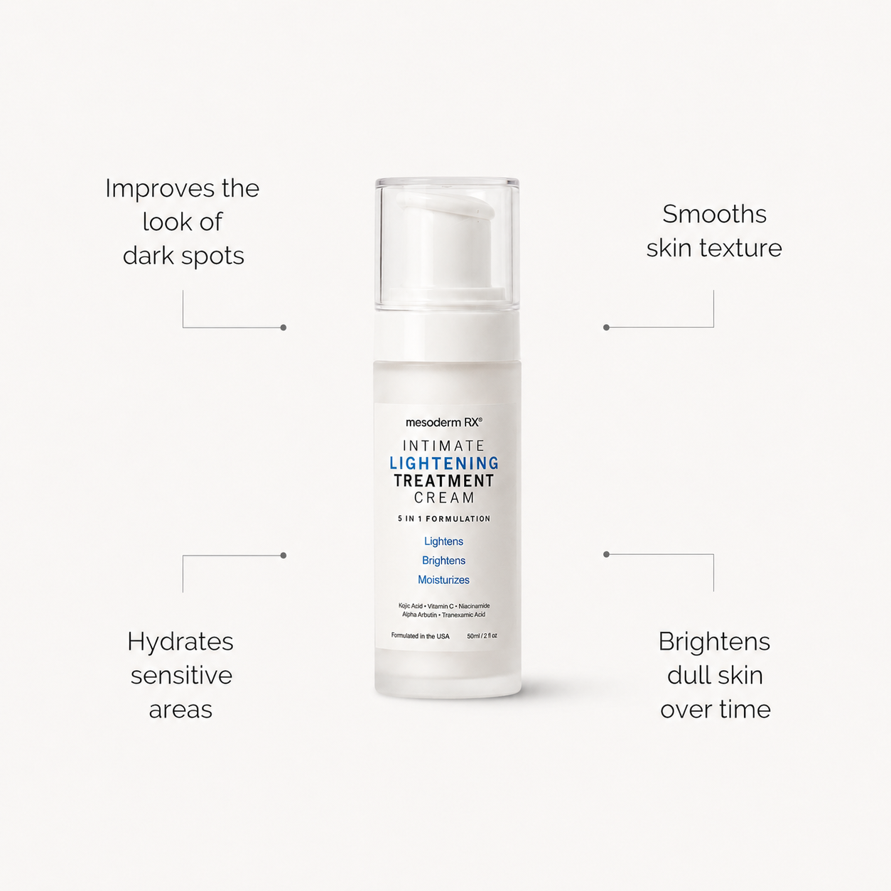 Intimate Skin Lightening Cream for Under Arms, Inner Thighs & Private Area
