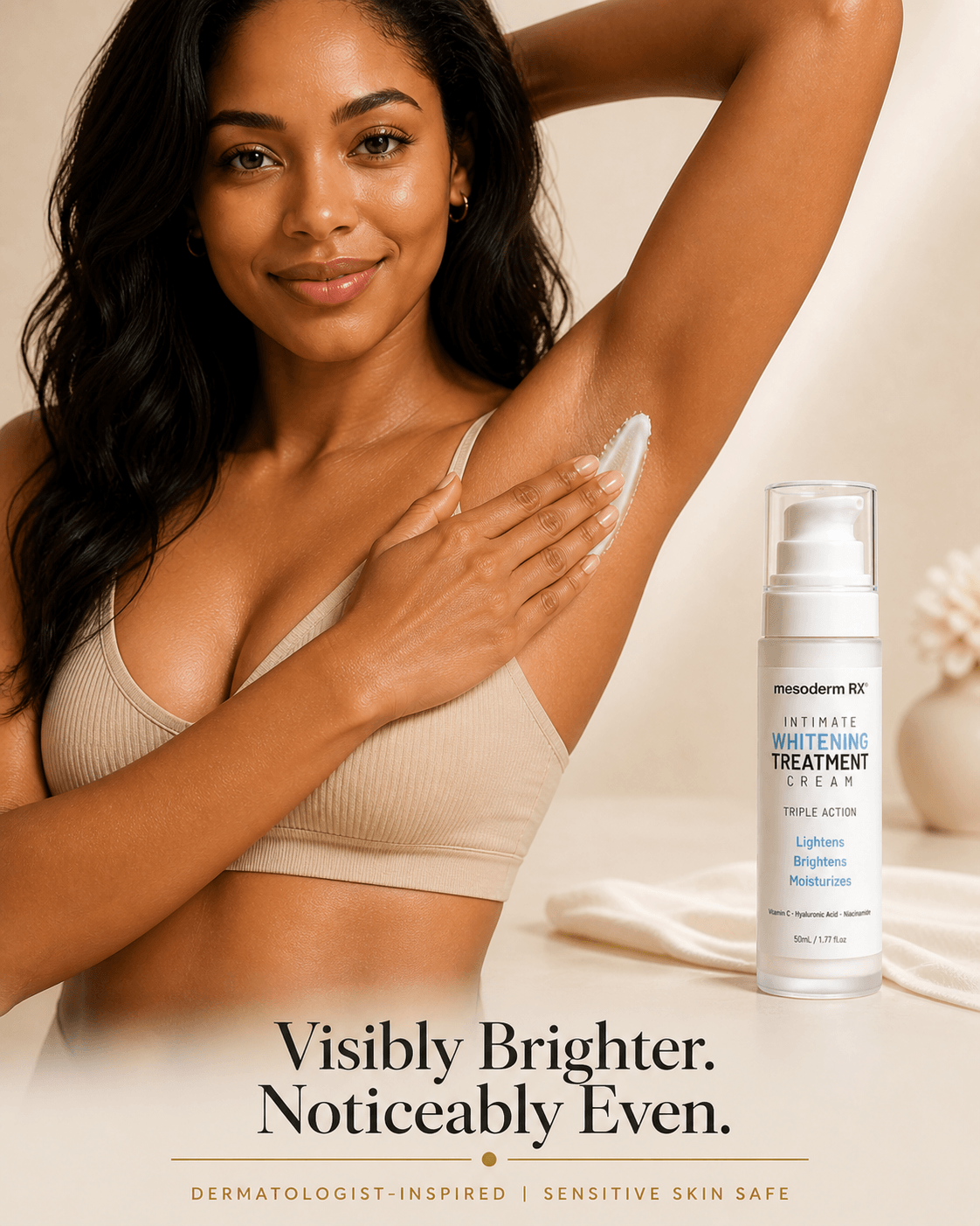 Intimate Skin Lightening Cream for Under Arms, Inner Thighs & Private Area