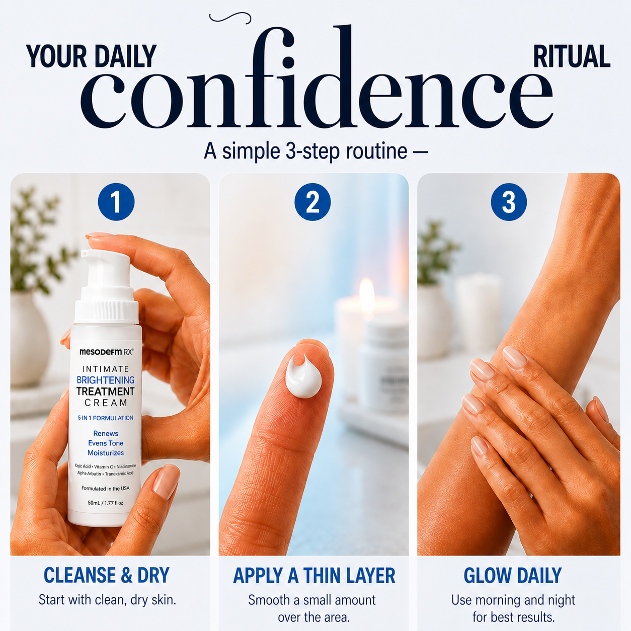 Intimate Skin Brightening Cream for Under Arms, Inner Thighs & Private Area