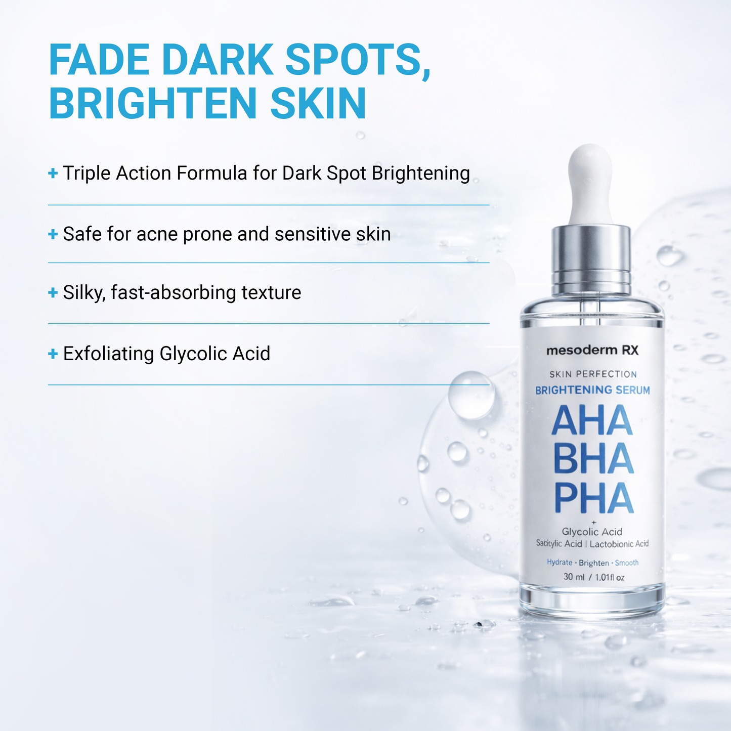 AHA + BHA + PHA Skin Brightening Serum 30ml