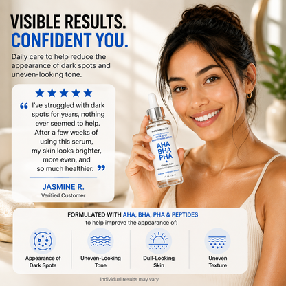 AHA + BHA + PHA Skin Brightening Serum 30ml