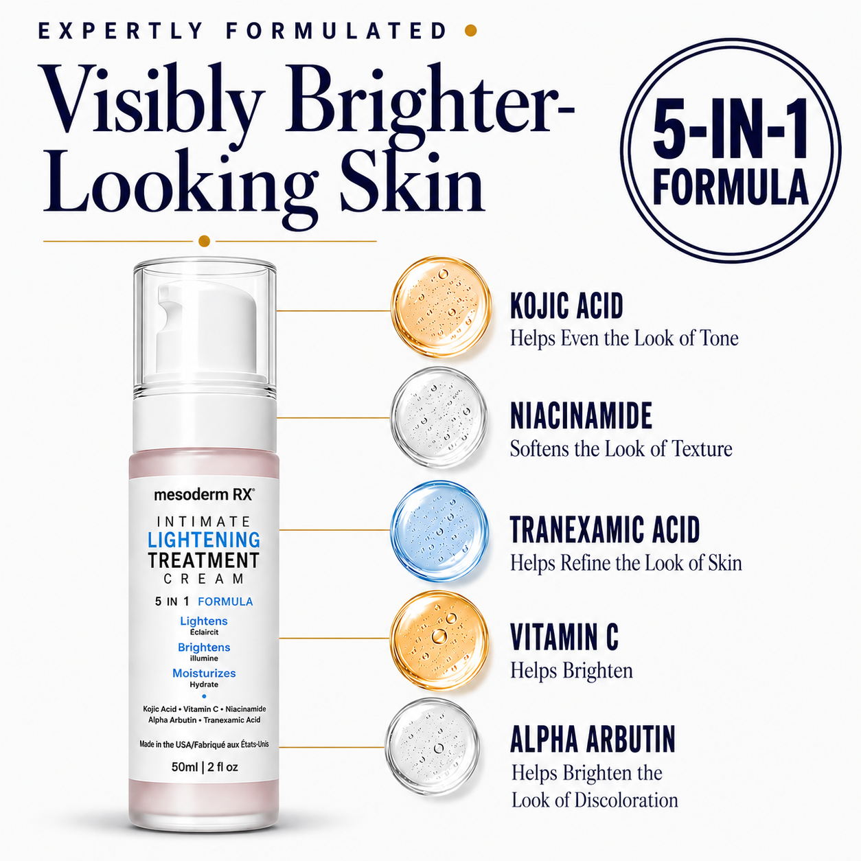 Intimate Skin Lightening Cream for Under Arms, Inner Thighs & Private Area